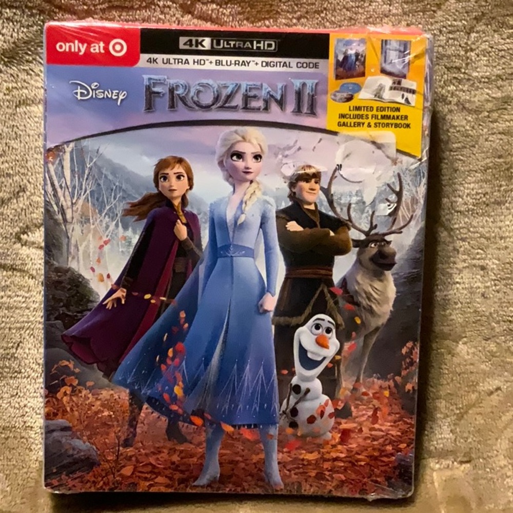 Disney Frozen II 4K Ultra HD Blu-ray + Digital Code New
